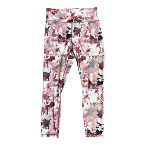 Activ8  High Waisted Tie Dye Leggings Polyester Spandex Blend Pink Size Women S - Picture 2 of 16